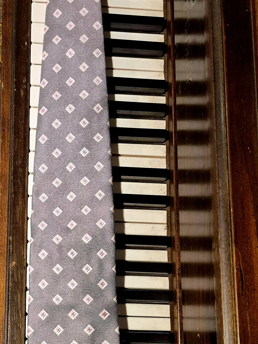 NWT Altea Milano Silk Tie Gray Geometric Pink Motif Made In Italy Luxury